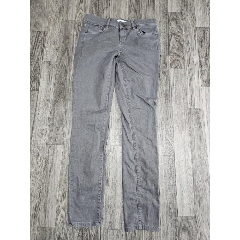 (3/$35) LOFT Jeans Womens 25 / 0 Gray Modern Skinny‎ Stretch Mid Rise Classic